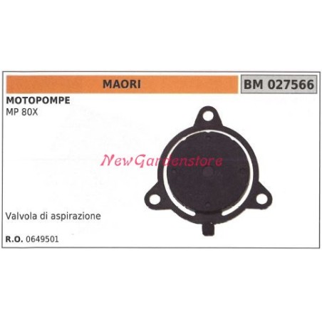 MAORI motopump MP 80X motor pump suction valve 027566 | NewgardenAgri.com