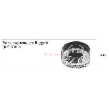 Vetro trasparente per motocoltivatore RUGGERINI 1645 | NewgardenAgri.com