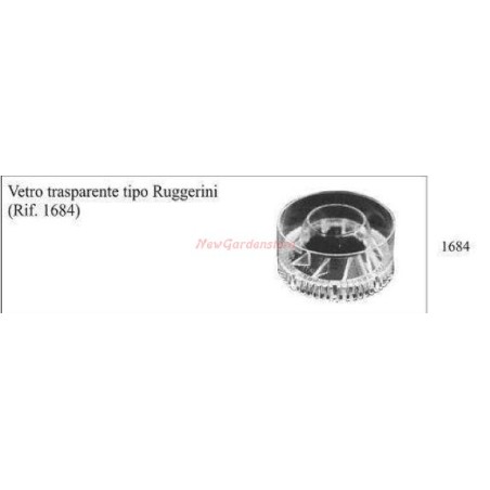 Vetro trasparente per motocoltivatore RUGGERINI 1684 | NewgardenAgri.com