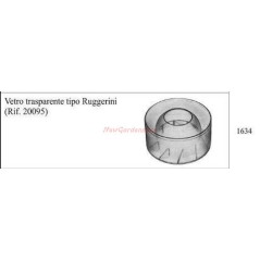 Vetro trasparente RUGGERINI per motocoltivatore 1634 | NewgardenAgri.com