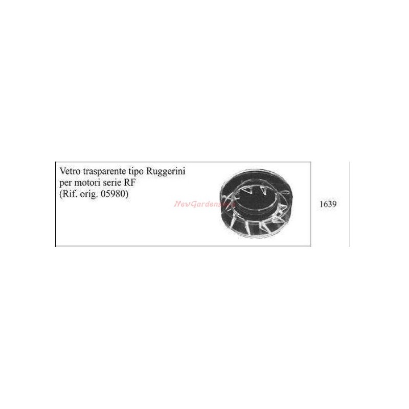 Vidrio transparente RUGGERINI para motocultor RF 1639