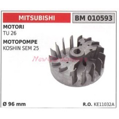 Magnetic flywheel MITSUBISHI motor TU 26 KOSHIN SEM 25 010593 | NewgardenAgri.com