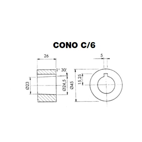 Volante con coperchietto per trattore agricolo calice Danfoss OTPB - ODPB