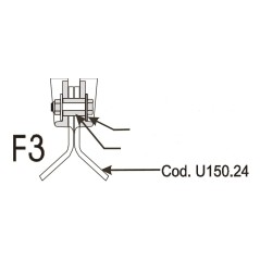 ORIGINAL PROCOMAS Hacke 60x8 Loch 25 Schlegelmäher F100 F120 F110 F130 | NewgardenAgri.com