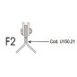 ORIGINAL PROCOMAS 40x6 azada rotativa para trituradora de mayales F80 F100L RT60 RT70 RT80 U150.21