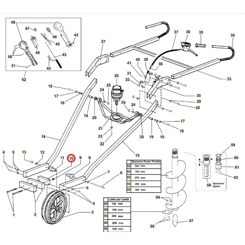 ORIGINAL ACTIVE kleiner Rahmen Ballast ORIGINAL Erdbohrer Modelle t152 020772