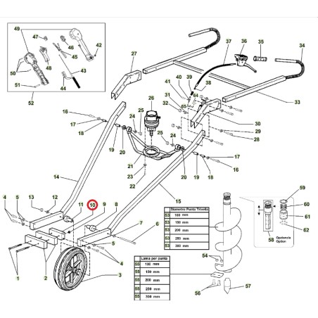 ORIGINAL ACTIVE bastidor pequeño lastre ORIGINAL sinfín modelos t152 020772 | NewgardenAgri.com