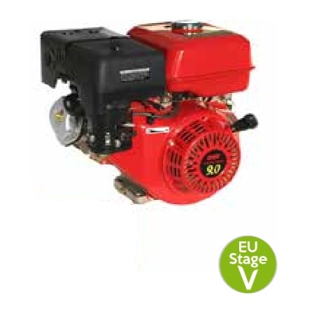 KOMPLETT-MOTOR LAUNTOP PETROL 4T HORIZONTALE ZYLINDERWELLE 270cc | NewgardenAgri.com