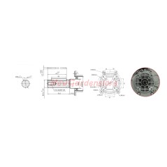 Complete ZANETTI DIESEL motor ZDM86L3EV cylindrical electric start