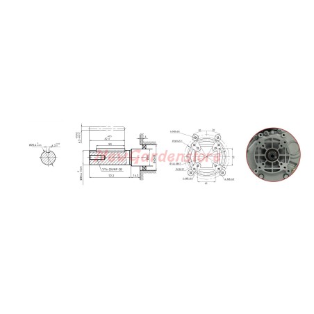 Motor completo con ZANETTI DIESEL ZDM86L3V motor cultivador cilíndrico de arranque manual.