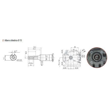 Motore completo motozappa motopompa benzina ZANETTI ZEN130L1 albero Ø 15