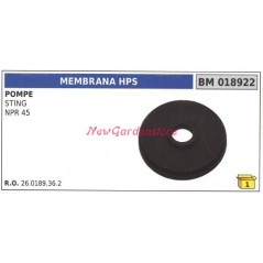 Membrana HPS UNIVERSALE pompa Bertolini STING NPR 45 018922 | NewgardenAgri.com