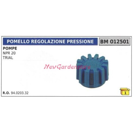 Bouton de réglage de la pression pompe UNIVERSAL Bertolini NPR 20 TRIAL 012501 | NewgardenAgri.com