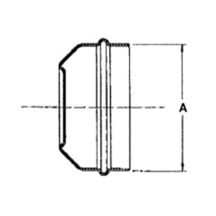 Calottina corpimozzo zincata diametro 47 mm per macchina agricola