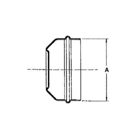 Calottina corpimozzo zincata diametro 47 mm per macchina agricola