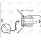 Guide cone for lower links for agricultural tractors 2/2nd category