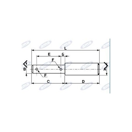 Universal pin diameter 19-25mm for agricultural tractor implement hitch