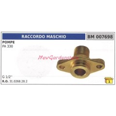 Racor macho UNIVERSAL Bomba Bertolini PA 330 007698 | NewgardenAgri.com