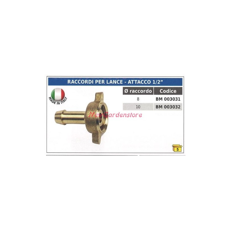 Coupling for lances 1/2' connection UNIVERSAL spraying 003031