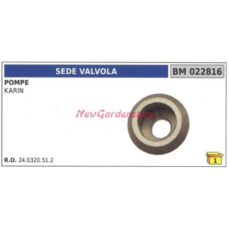 Sede valvola UNIVERSALE pompa Bertolini KARIN 022816 | NewgardenAgri.com