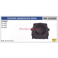 Black anodised pumphead UNIVERSAL Bertolini pump PA 408 508 608 018389 | NewgardenAgri.com