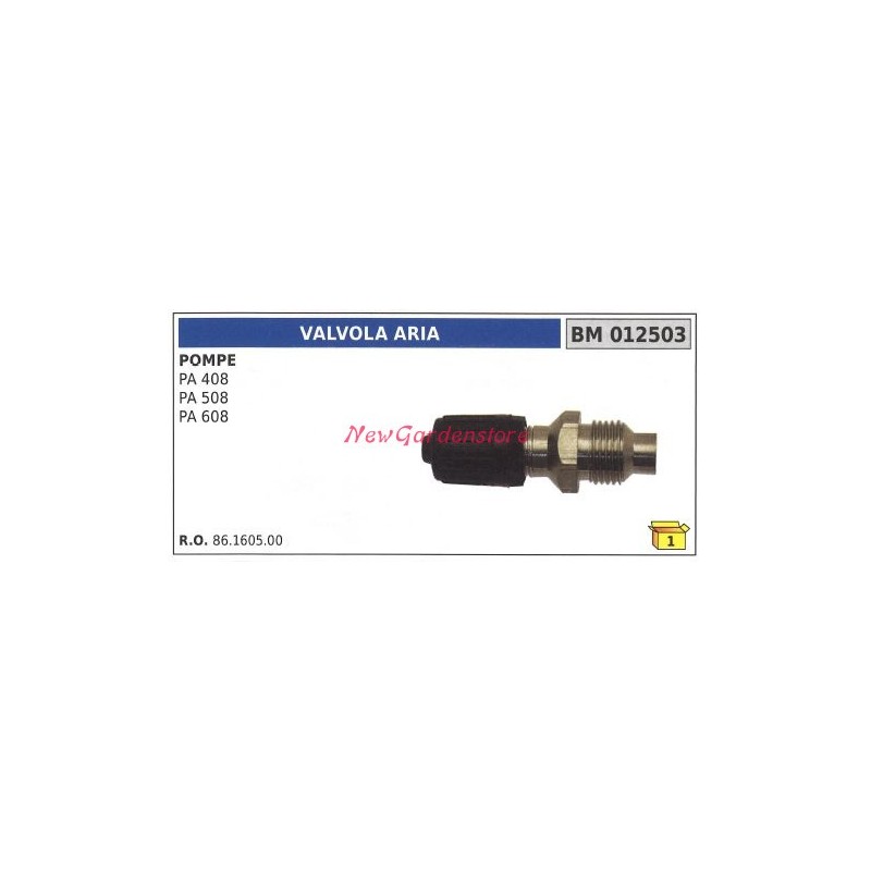 Luftventil UNIVERSAL Bertolini-Pumpe PA 408 508 608 012503