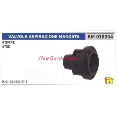 UNIVERSAL suction delivery valve for Bertolini 67SD pump 018394 | NewgardenAgri.com