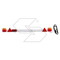 Rear bar for agricultural trailer with rear fog light harness kit | NewgardenAgri.com