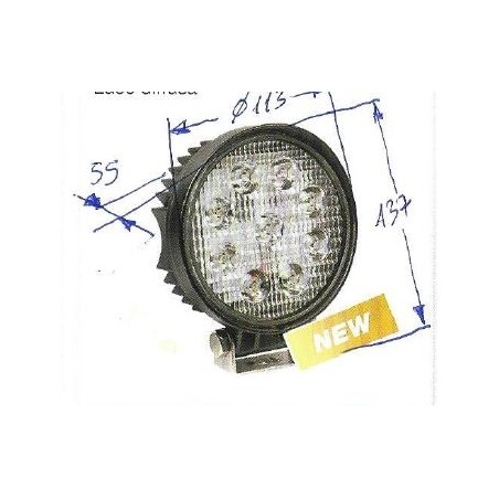 Faro lavoro 9 led 12-24V NEWGARDENSTORE 2150 lumens per trattore agricolo A28405 | NewgardenAgri.com