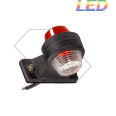 Fanale di ingombro a led per trattore agricolo bianco rosso 12 24 Volt | NewgardenAgri.com