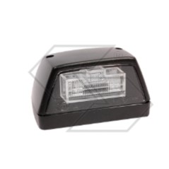 LED licence plate light 12 Volt black body for agricultural tractor | NewgardenAgri.com