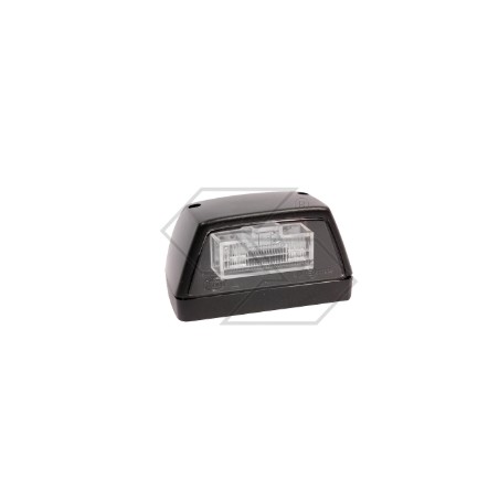 LED licence plate light 12 Volt black body for agricultural tractor | NewgardenAgri.com