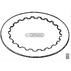 Clutch counter disc NEWHOLLAND for agricultural tractor 855C 955C 85.55 15765 | NewgardenAgri.com