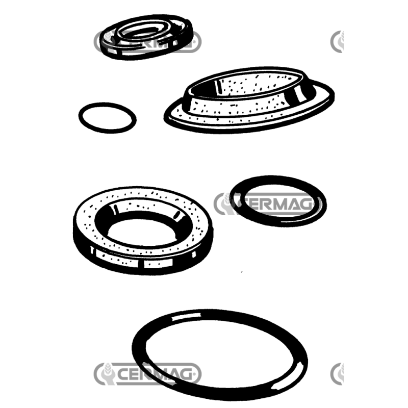 Anillo retén de aceite de poliuretano para manguetas de dirección COMPATIBLE - 10980