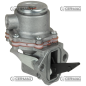 POMPA ALIMENTAZIONE NAFTA PER FIAT-ALLIS, FORD, NEW HOLLAND COMPATIBILE - 10369