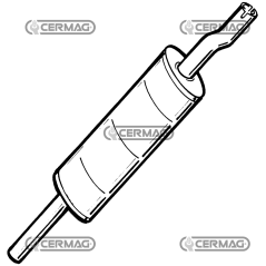 silenziatore per MF 595-698 COMPATIBILE - 11896 | NewgardenAgri.com