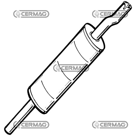 silenziatore per MF 595-698 COMPATIBILE - 11896 | NewgardenAgri.com