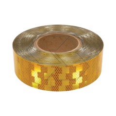 Yellow reflective tape 150 m homologated ECE 104 A28460 | NewgardenAgri.com