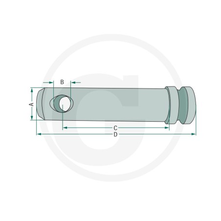 Goupille pour bras de levage inférieur pour tracteurs UNIVERSAL 20012785