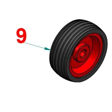 Rueda de 160 mm de diámetro trituradora trasera PERUZZO FOX | NewgardenAgri.com