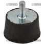 Spezialkegelstumpf-Schwingungsdämpfer Höhe 25 mm Gewinde M8x10 KOMPATIBEL - 60687
