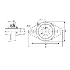 UCFL 205 Halterung 25 mm Innendurchmesser für Ackerschlepper | NewgardenAgri.com