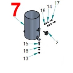 Rigid galvanised steel intake tube PERUZZO aspirator | NewgardenAgri.com