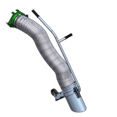 Manguera rígida de poliuretano diámetro 200 mm longitud 5mt Aspirador PERUZZO | NewgardenAgri.com