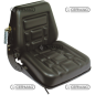 SEDILE CON MOLLEGGIO INTERNO SC40 (per cingoli e muletti) COMPATIBILE - 60879