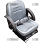 SEAT WITH SPRING BELLOWS SC51 (for tracks) COMPATIBLE - 63544