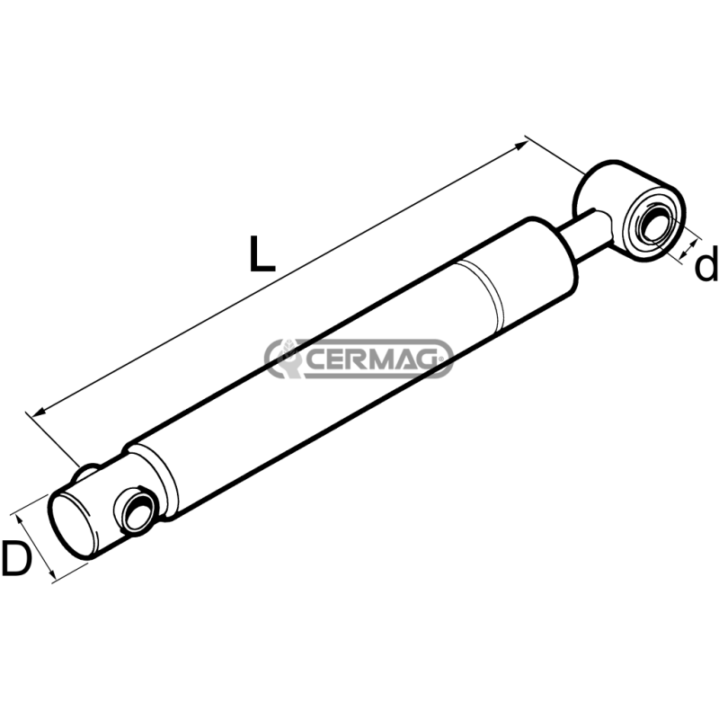 Amortiguador de muelle de asiento COMPATIBLE - 61854