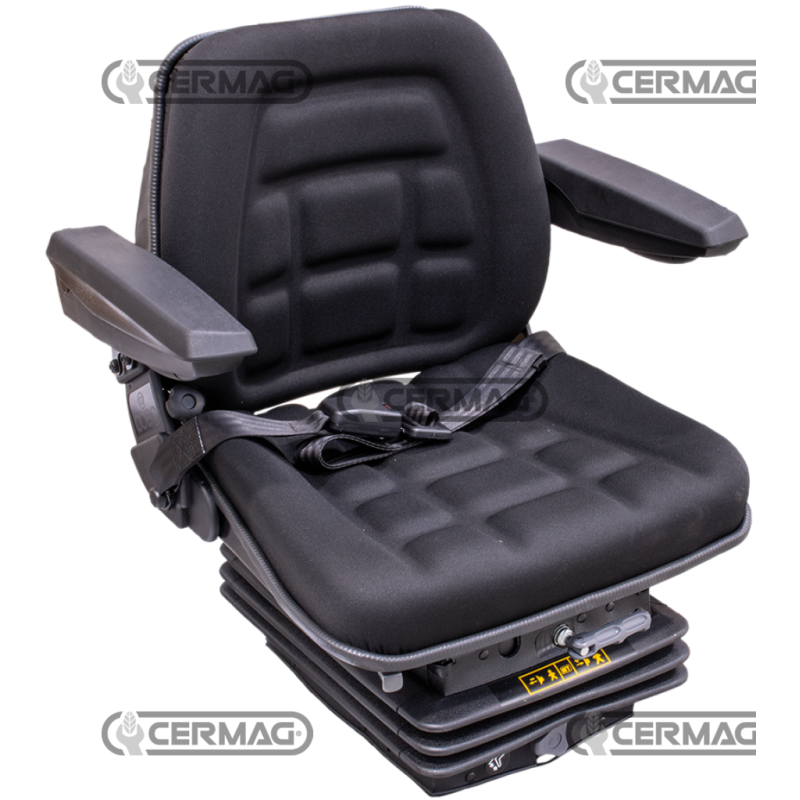 Siège SC85 à ressort mécanique avec soufflet M200 et ceintures fixes (homologué) COMPATIBLE - 64994