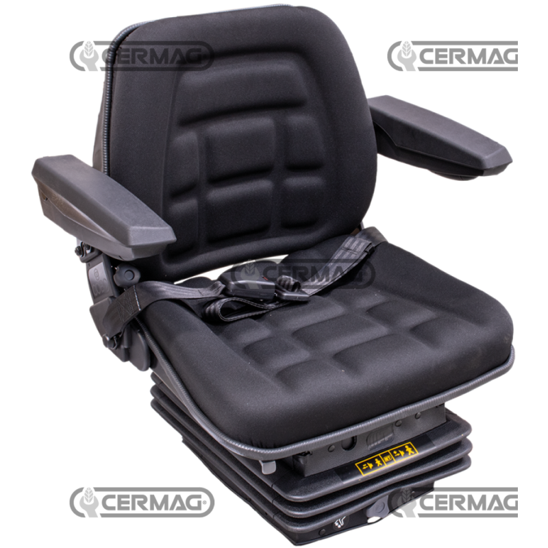 Siège SC85 avec suspension pneumatique à soufflet M97 avec ceintures fixes (Homologué) COMPATIBLE - 64995