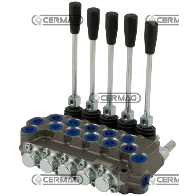 Distributore 5 leve predisposto per CARRY OVER Attacchi 3/8" Gas Circuito DE - DE - DE - DE - SE COMPATIBILE - 81587